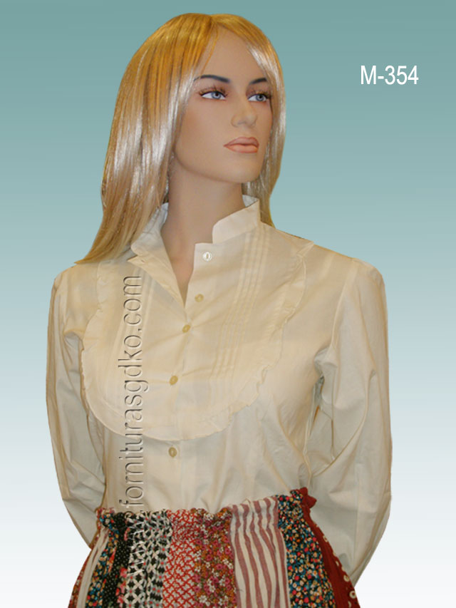 Euskal blusa beixa M354.