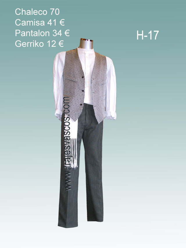 Traje aldeano vasco H17